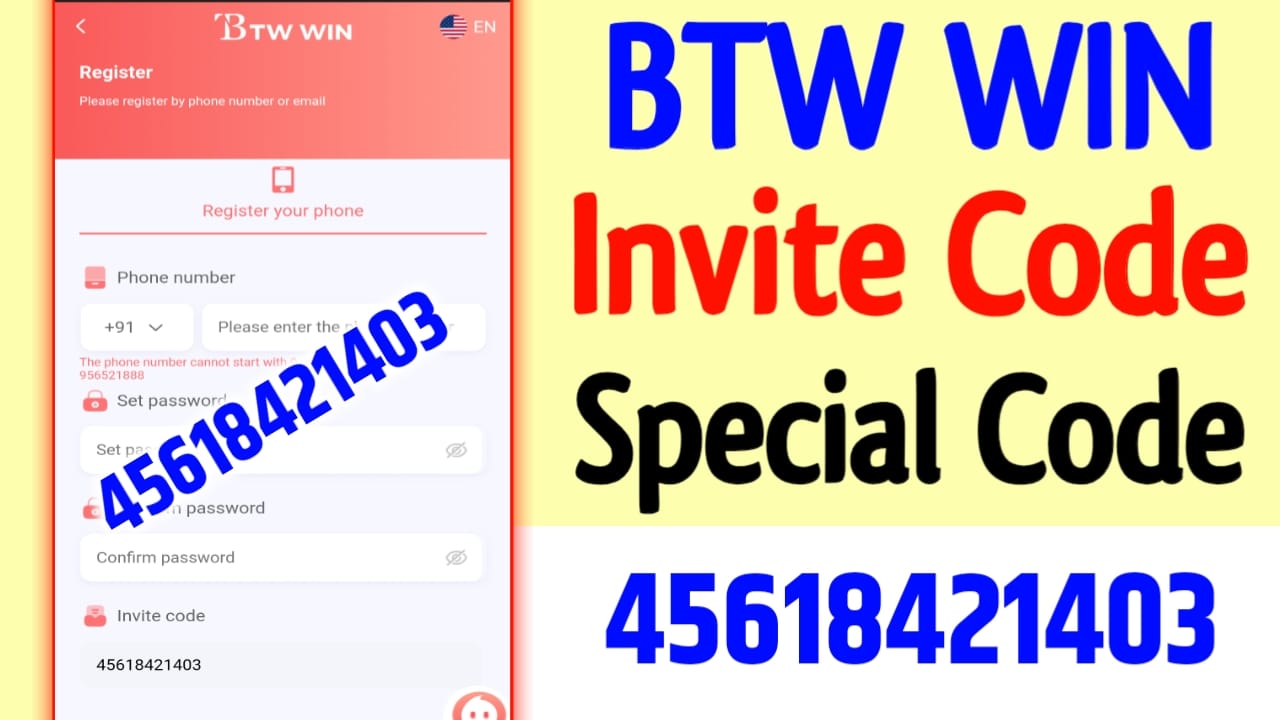 BTW Win Invite Code