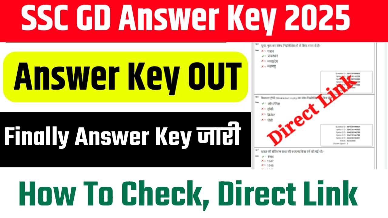 SSC GD 2025 Answer Key