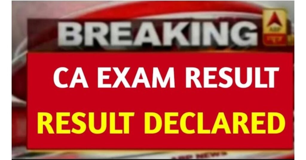 ICAI CA Final Result November 2024